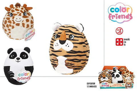 Plush jungle animals 15cm +2M ref.47694