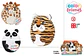 Peluche animais da selva 15cm +2M ref.47694 - Thumbnail 1