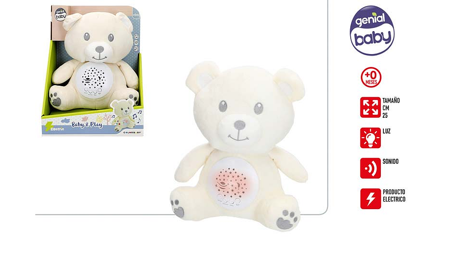 PELUCHE URSO PARA BEBE +0M COM SOM REF.34034 1