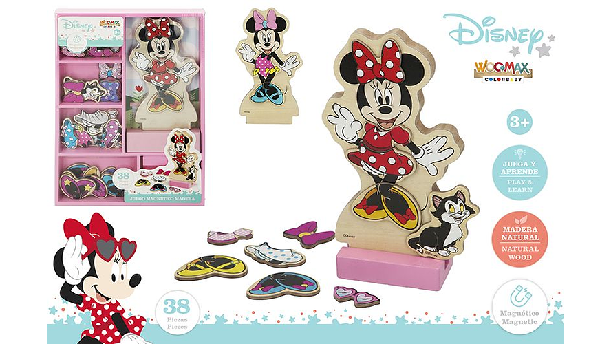 BRINQUEDO MADEIRA MINNIE IMANS 38PCS +3A REF.48727 1