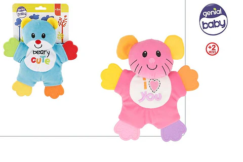 Peluche para bebé +2M com mordedor ref.49648