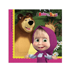 FESTA MASHA GUARDANAPOS 20PCS 33X33CM