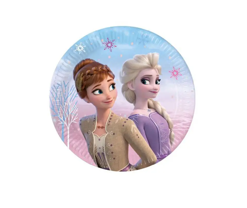 Festa Frozen prato de papel 8pcs 20cm 1