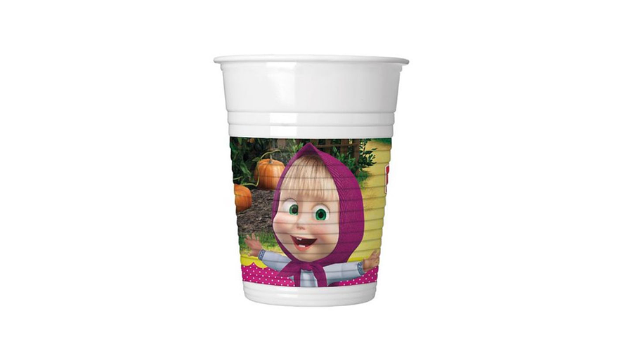 FESTA MASHA COPO 8PCS 200ML DESCARTAVEL 1