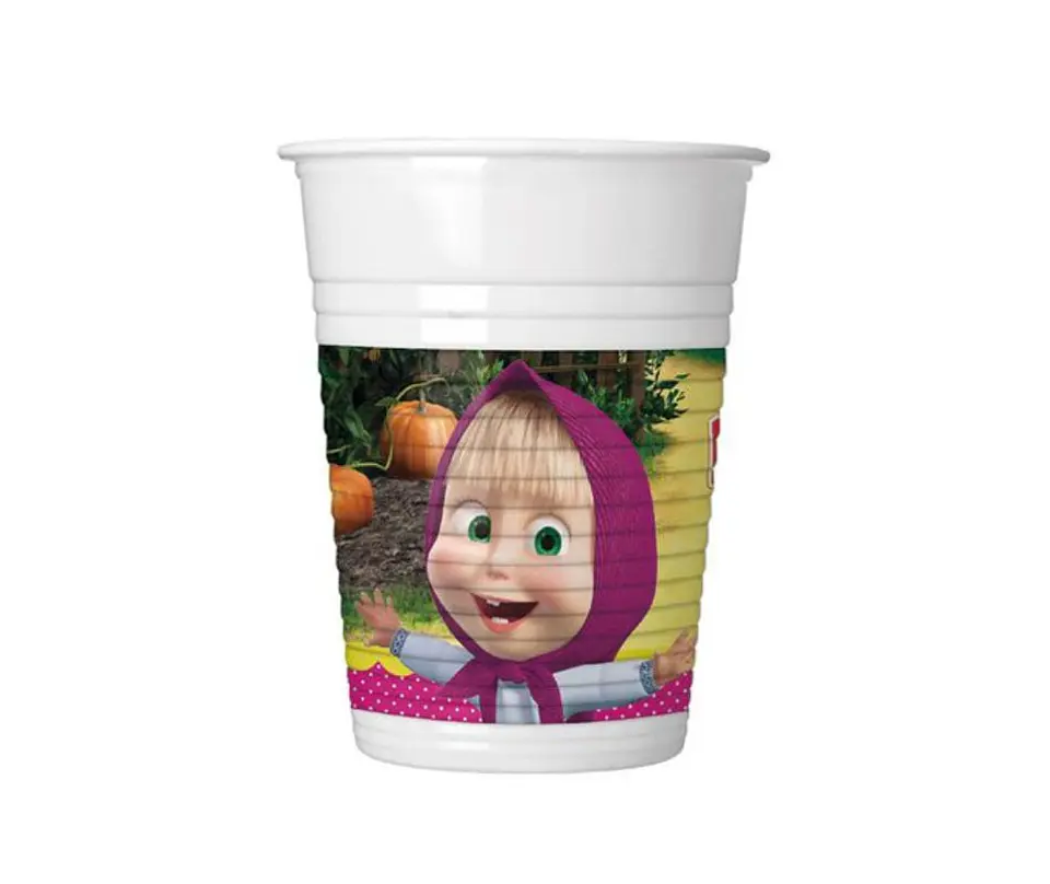 Festa Masha copo 8pcs 200ml descartavel 1