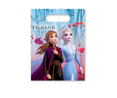 Festa Frozen saco plastico 6pcs 16.5x23cm
