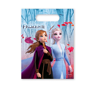 FESTA FROZEN SACO PLASTICO 6PCS 16.5X23CM