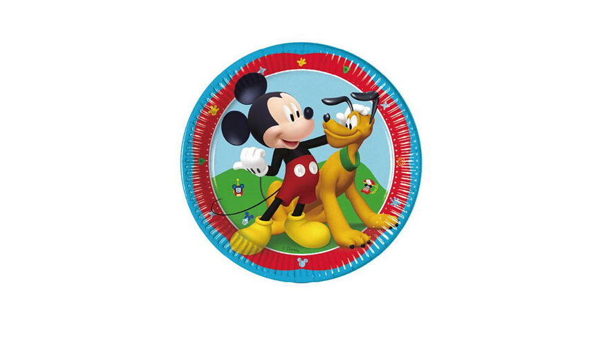 FESTA MICKEY PRATO PAPEL 8PCS 20CM 1