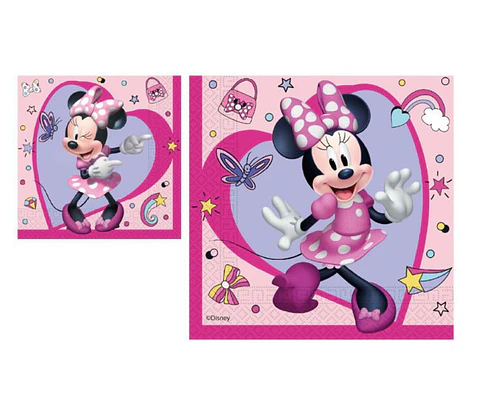 Festa Minnie guardanapos de papel 20pcs 33x33cm