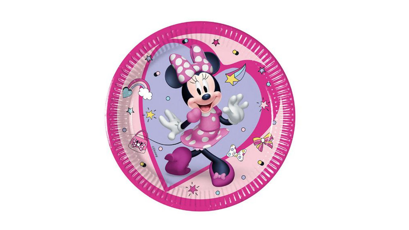 FESTA MINNIE PRATO PAPEL 8PCS 20CM 1