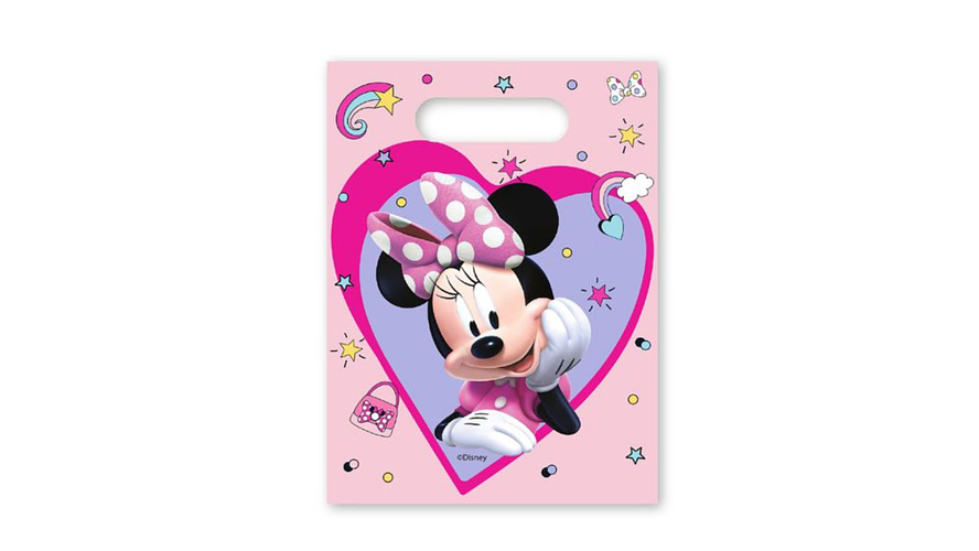 FESTA MINNIE SACO PLASTICO 6PCS 16.5X23CM 1