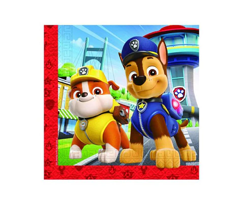 Festa Paw Patrol guardanapos de papel 20pcs 33x33cm