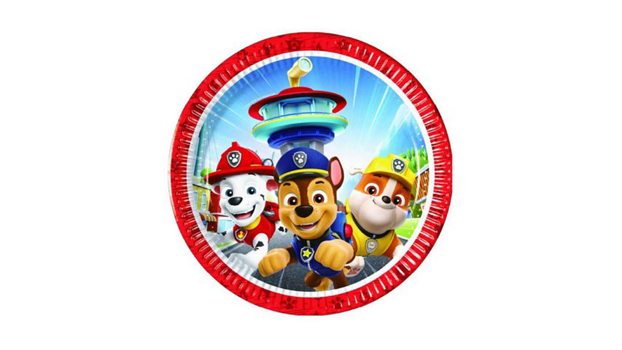 FESTA PAW PATROL PRATO PAPEL 8PCS 20CM 1