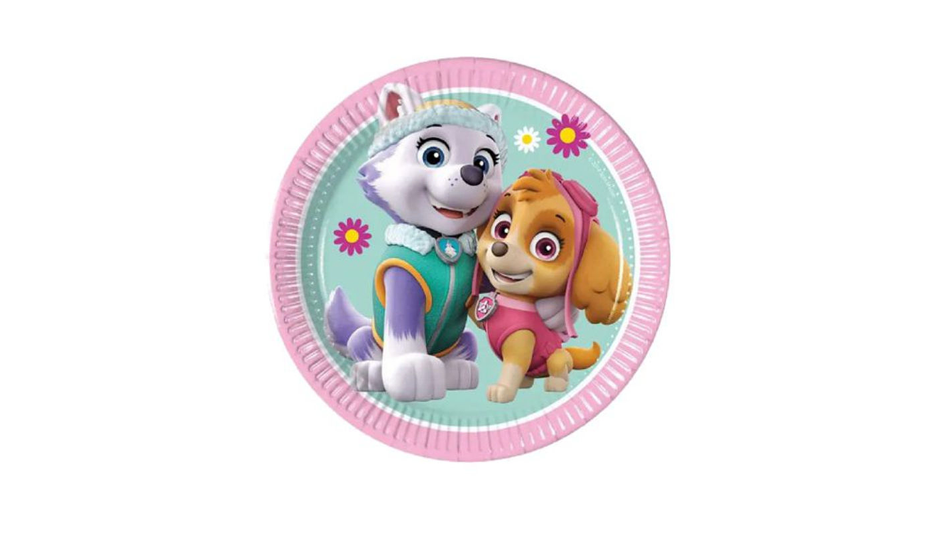 FESTA PAW PATROL PRATO PAPEL 8PCS 20CM 1