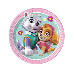 FESTA PAW PATROL PRATO PAPEL 8PCS 20CM