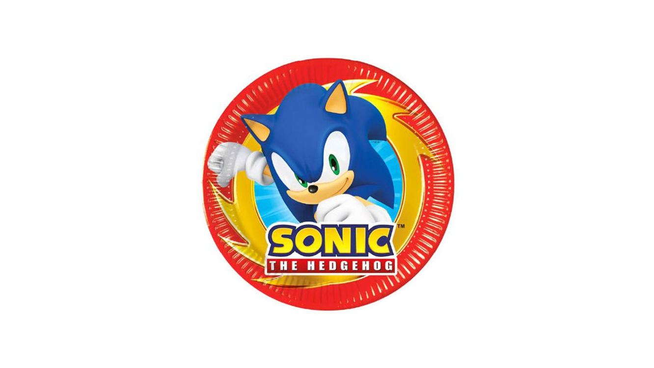FESTA SONIC PRATO PAPEL 8PCS 20CM 1