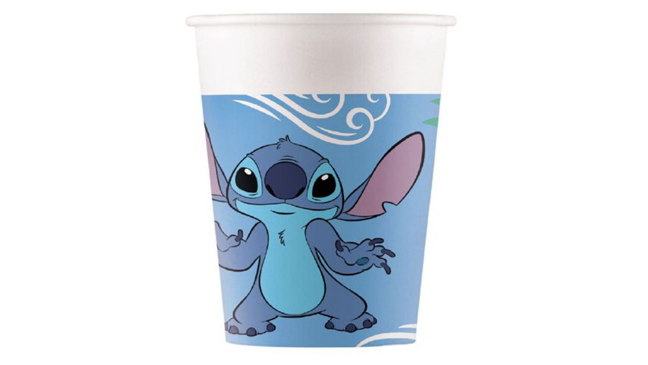 FESTA STITCH COPO PAPEL 8PCS 200ML 1