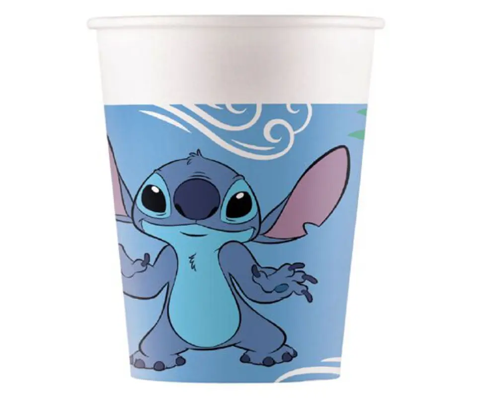 Festa Stitch copo de papel 8pcs 200ml 1