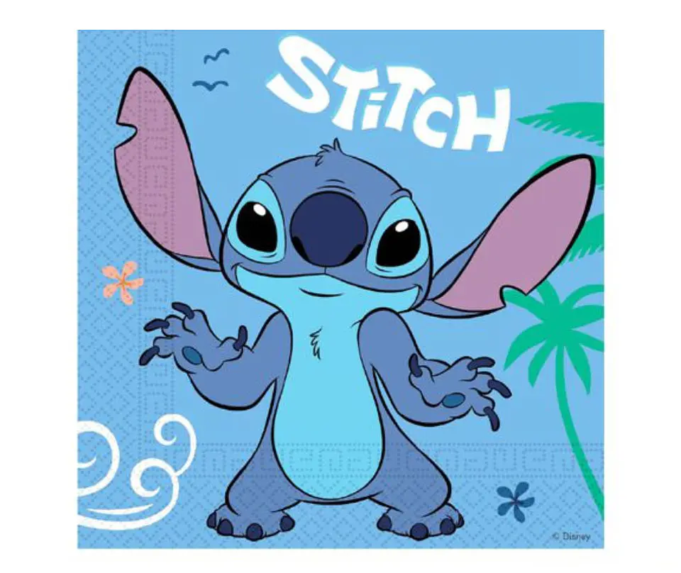 Festa Stitch guardanapos de papel 20pcs 33x33cm 1