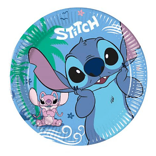 FESTA STITCH PRATO PAPEL 8PCS 20CM