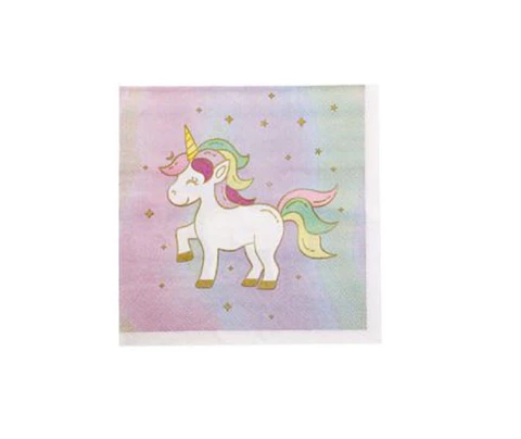 Festa Unicornio guardanapos de papel 16pcs 33x33cm