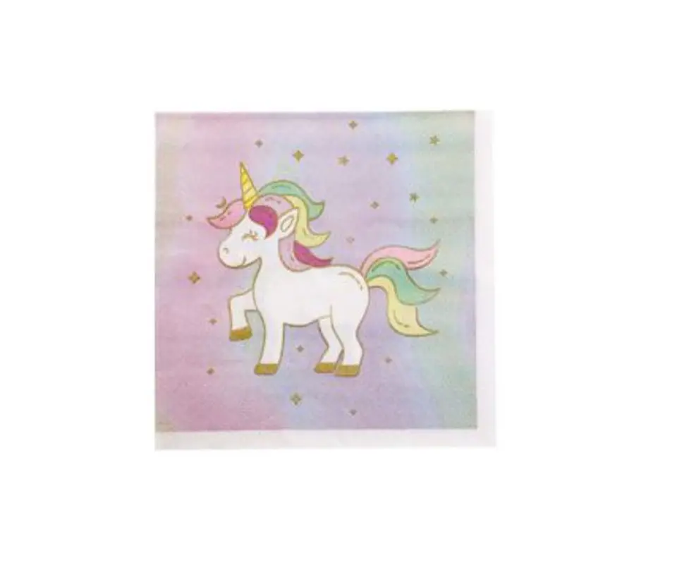 Festa Unicornio guardanapos de papel 16pcs 33x33cm 1