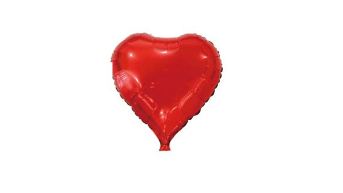BALAO CORACAO 45CM 1PC 1