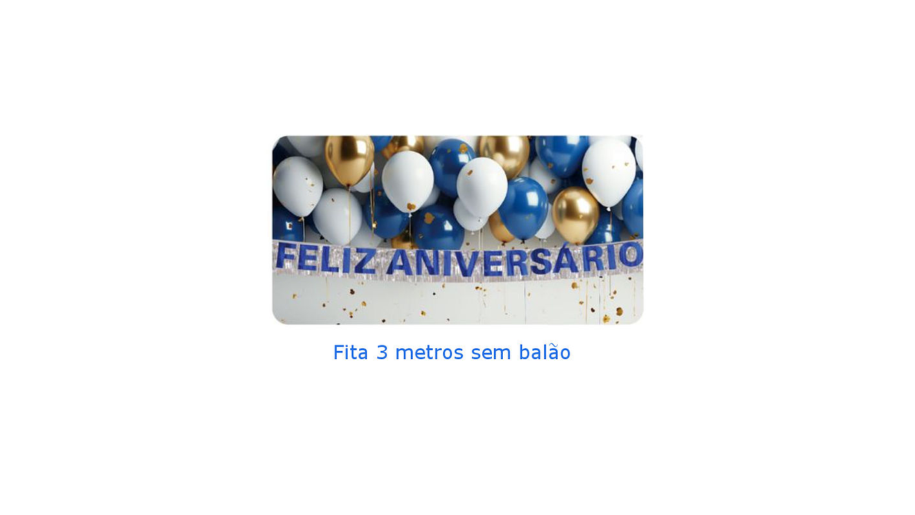 CORTINA BANDEIRA FESTA AZUL FELIZ ANIVERSARIO 3MX20CM 1