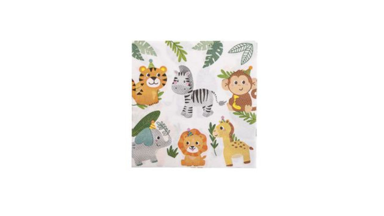 FESTA ANIMAIS GUARDANAPOS 16PCS 33X33CM 1