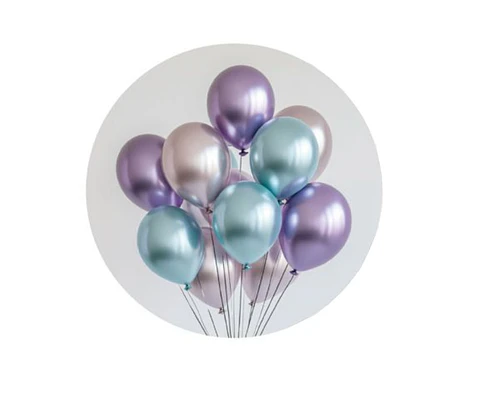Kit Balão 12pcs 25cm metalizado