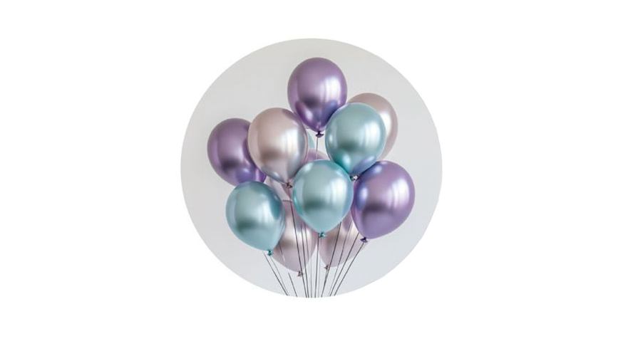 KIT BALAO 12PCS 25CM METALIZADO 1