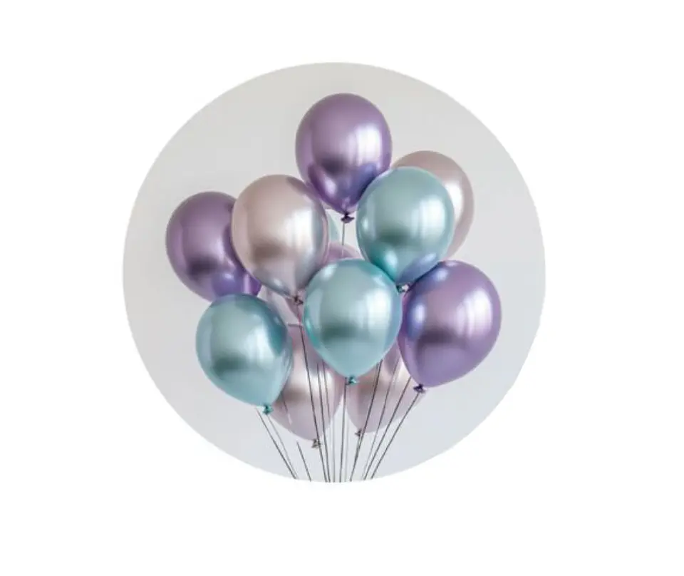 Kit Balão 12pcs 25cm metalizado 1