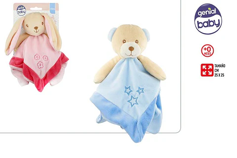 Plush toy for baby +0M 25x25cm ref.34011