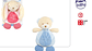 Peluche para bebe +0m 21cm com mordedor ref.34013 - Thumbnail 1