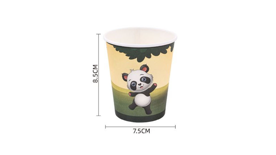 Festa panda copo papel 6pcs 250ml 1