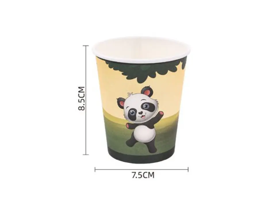 Festa Panda copo de papel 6pcs 250ml 1