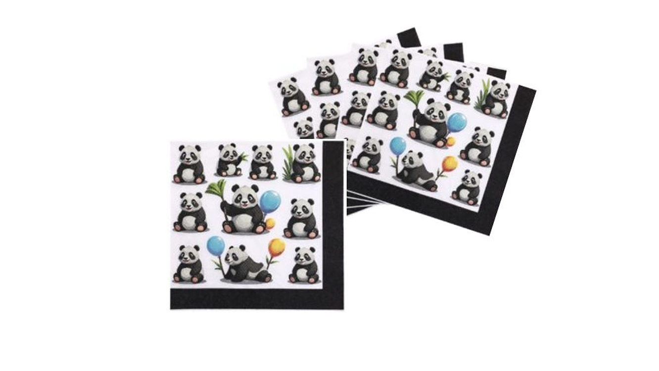 Festa panda guardanapos 16pcs 33x33cm 1