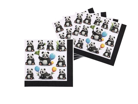 Festa Panda guardanapos de papel 16pcs 33x33cm