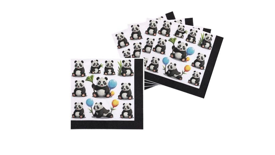 Festa panda guardanapos 16pcs 33x33cm 1