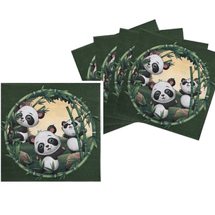 Festa panda guardanapos 16pcs 33x33cm
