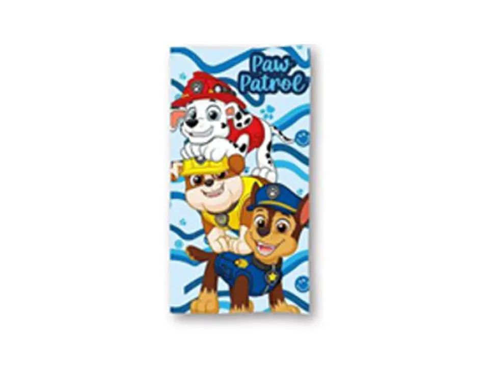 Toalha de praia 70x140cm Paw Patrol 100% Poliester 1