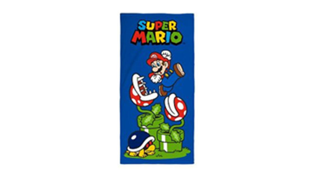 Toalha de praia 70x140cm super mario 1
