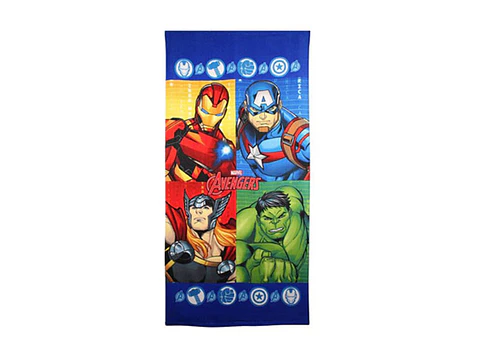 Toalha de praia 70x140cm Avengers 100% Poliester
