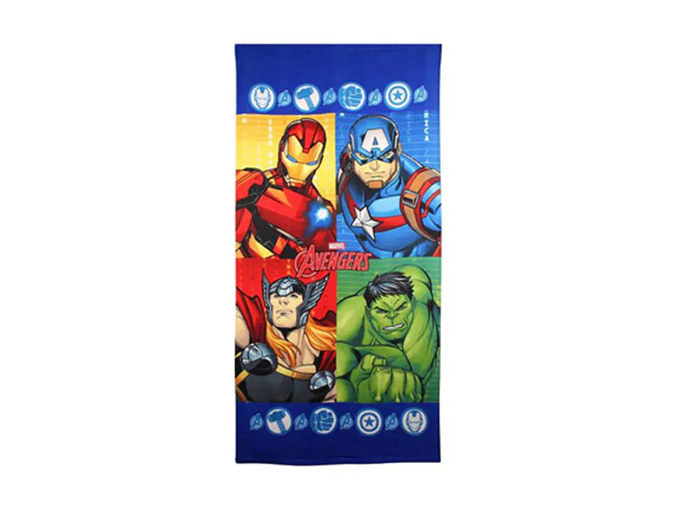 Toalha de praia 70x140cm Avengers 100% Poliester 1