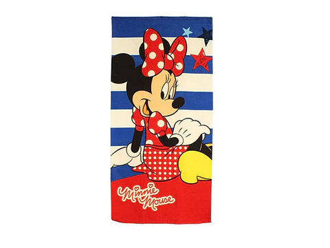 Toalha de praia 70x140cm Minnie 100% Poliester