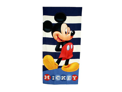 Toalha de praia 70x140cm Mickey 100% Poliester
