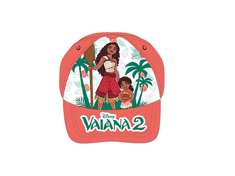 Boné Vaiana tamanho ajustável para crianças entre 3-6 anos