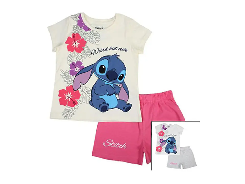 Pijama verao Stitch menina 2-8anos 1
