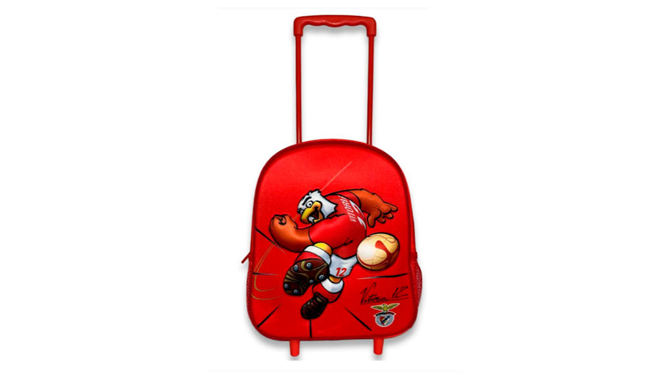 Mochila escolar com roda benfica trolley 3d 31 cm 1