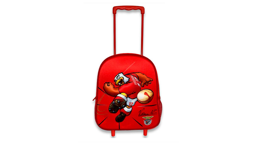 Mochila escolar com roda benfica trolley 3d 31 cm 1
